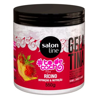 Gelatina Salon Line To De Cachos Óleo De Rícino 550g