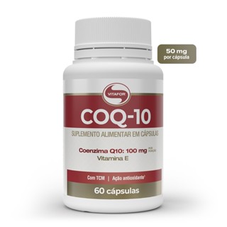 Coenzima Q10 60 capsulas com Vitamina E (100mg p/ porção) COQ10 Vitafor