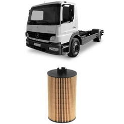 Filtro Óleo Mercedes Benz 1215C 1318 1718M Hengst E160H01D28