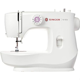 Máquina de Costura Singer Branca Portátil M1605 Mecânica Doméstica Reta 6 pontos 110v