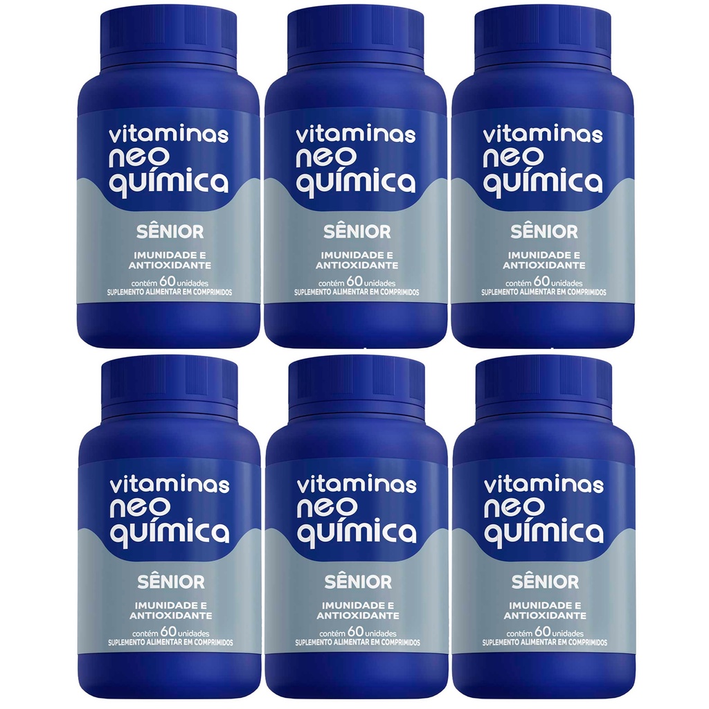 Kit 6 Suplemento Vitamínico Sênior 60 Cápsulas - Neo Química em Oferta na Shopee