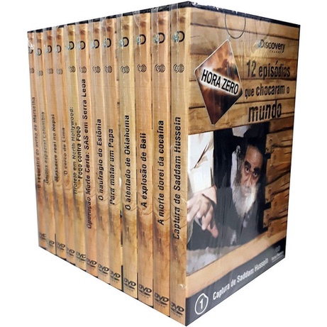 Coleção Hora Zero 12 DVDs. com Episódios Que Chocaram O Mundo - Barsa (Novo, Lacrado)