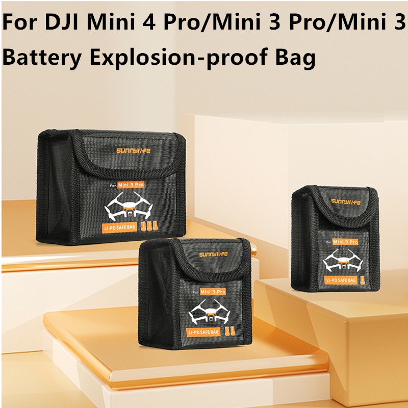 Para DJI Mini 5Pro/3 Bateria Saco À Prova De Explosão ,/4 Pro Resistência De Lítio Proteção De Ignição De Armazenamento 