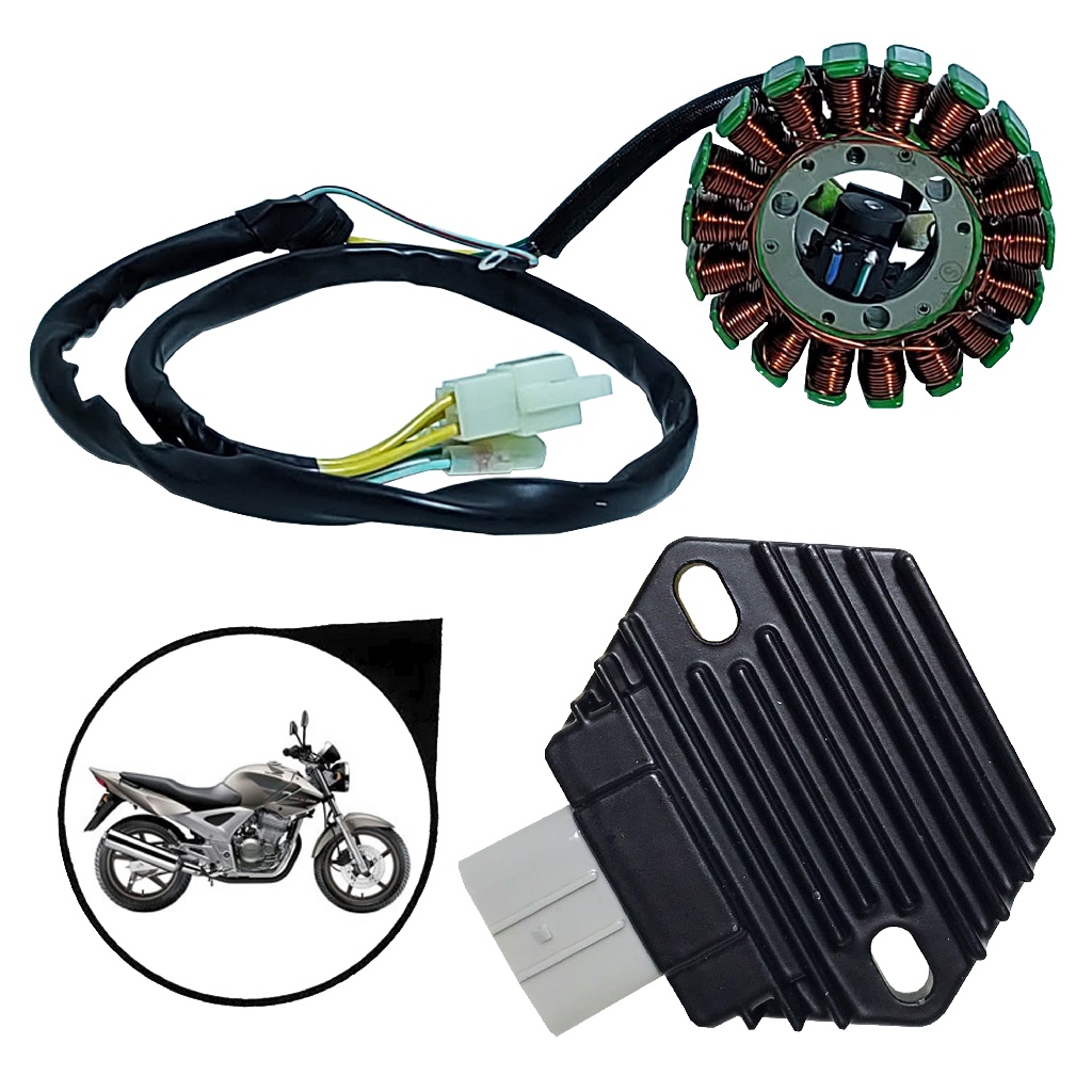 Kit Estator Regulador Retificador Xr 250 Tornado 2001 Até 2008 em Oferta na Shopee