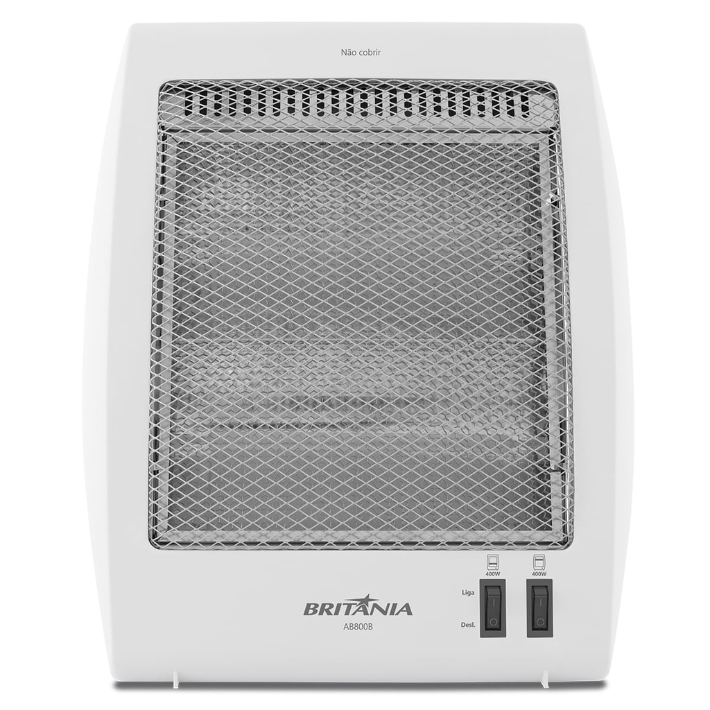 Aquecedor De Ar Elétrico Portátil Ambiente Casa Britânia AB800B 110V 800w.