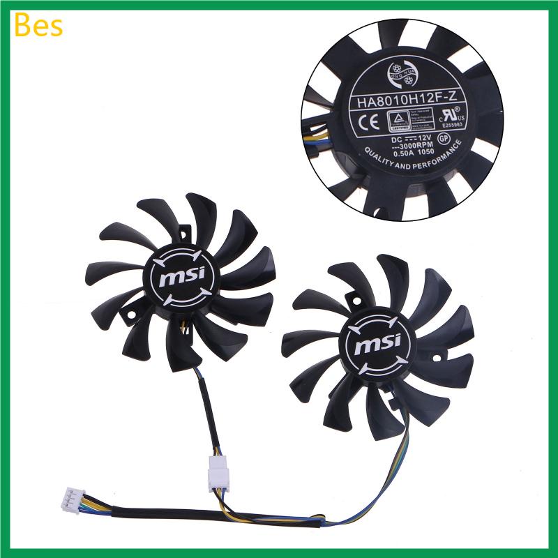 Além De 2PCS 75MM HA8010H12F-Z 4Pin Ventilador De Resfriamento De Placas Gráficas Para MSI GTX660 GTX670 GTX680 R6790 Resfriador De Vídeo