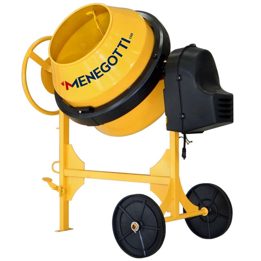 Betoneira 150 L Monofásica 1/2CV 220V Prime com Kit de Segurança 15 Ciclos/Hora - Menegotti em Oferta na Shopee