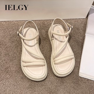 IELGY Sandálias De Sola Grossa Para Mulheres Novo Estilo De Fada Que Aumenta Os Sapatos De Praia Com Fivela De Uma Linha Na Moda