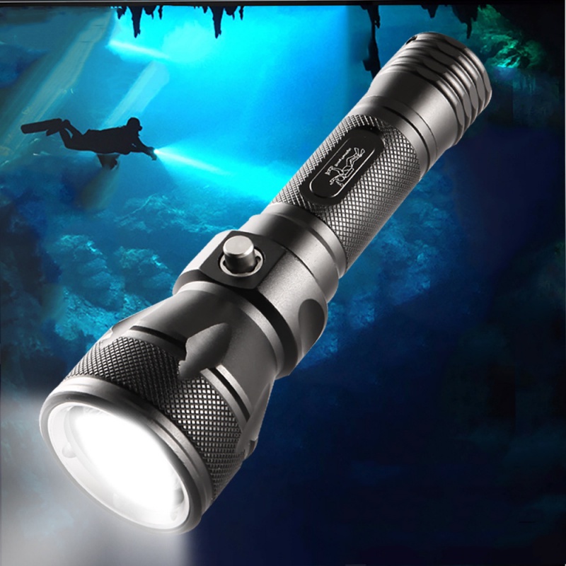 Lanterna De Mergulho Luz Forte T6/L2 Patrulha De Trabalho Em Alto Mar Liga De Alumínio LED em Oferta na Shopee