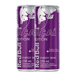 Kit 2 Energético Red Bull Edition Sabor Açaí 250ml