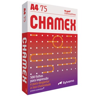 Papel sulfite A4 75g 210x297 com 500 fls Chamex