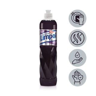 Detergente Liquido Anti Odor Jabuticaba Limpol Bombril 500ML