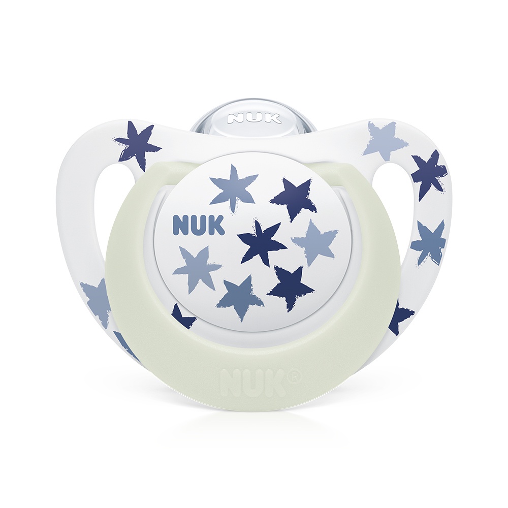 Chupeta Nuk Fase 2 Acima De 6 Meses Star Glow Boy