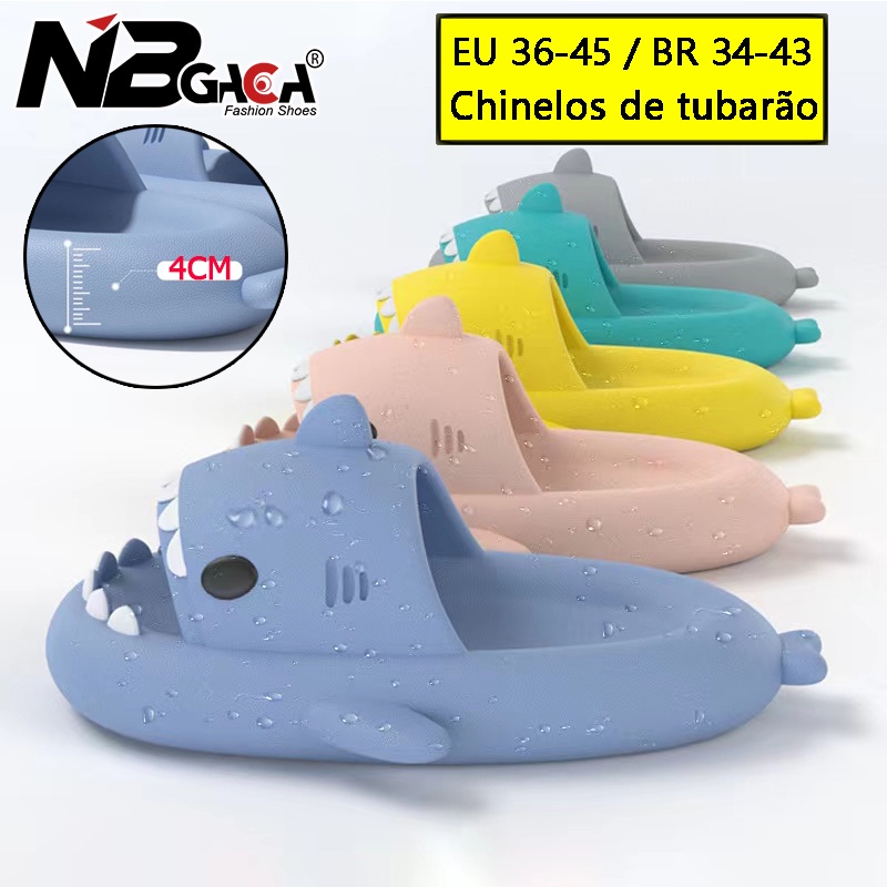 Chinelos De Casal De Tubarão Adulto Para Calçados De Praia Interior E Exterior Sapatos De ...