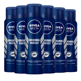 Kit Desodorante Aerosol Nivea Men Original Protect 150ml - 6 unidades