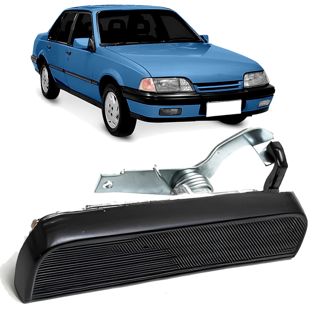 Maçaneta Externa Preta Porta Dianteira Monza 82 a 96 Chevette 73 a 82 Marajó 80 a 89 Metal
