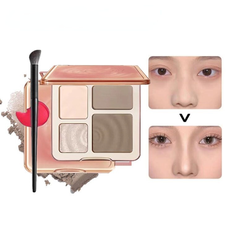 Maquiagem 3D Bronzer Matte Contour Powder Rose Blush Highgloss Paleta