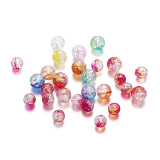 St.kunkka 30Pcs 8mm / 10mm Acrílico Duas Cores Contas de Rebentamento de Contas para Pulseiras de Margarida para Jóias de Bricolagem Pulseiras