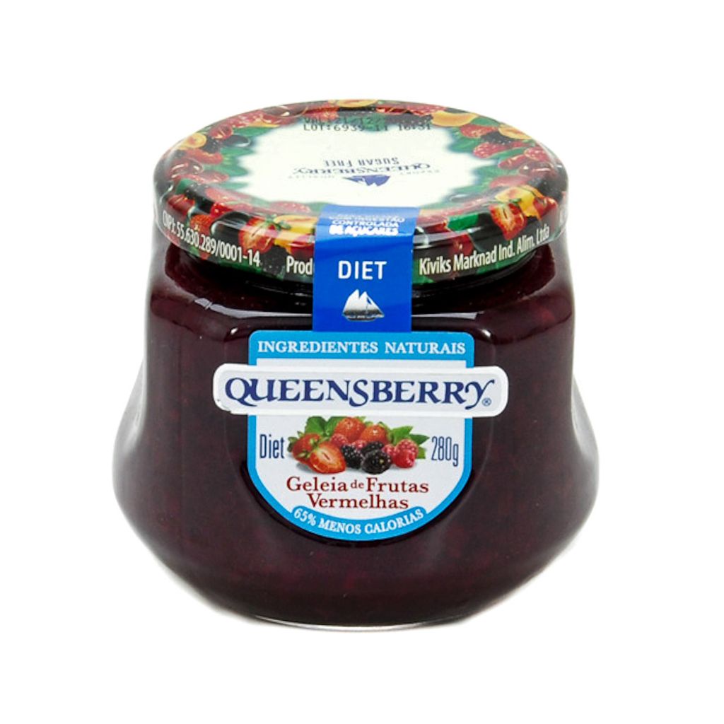 Geléia Queensberry Diet Sabor Frutas Vermelhas 280g