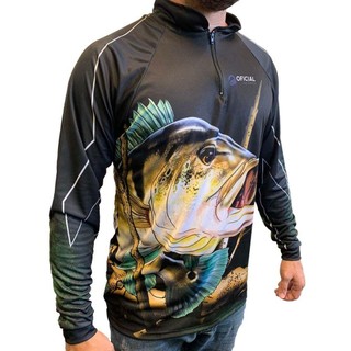 Camisa de Proteção Solar UV Tucunaré Azul - Oficial da Pesca