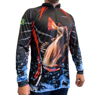 Camisa de Pesca Proteção Solar UV Pirarara - Oficial da Pesca