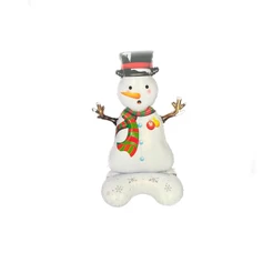 Balão de Festa Metalizado 47" 120cm - Boneco de Neve - 1 unidade - Rizzo