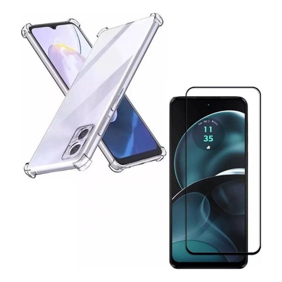 Capa Case Capinha Compatível Com Moto G54 5G + Película 3D Vidro Temperado