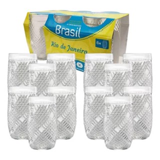 Kit C/12 copos de vidro Rio de Janeiro 330ML- Wheaton Brasil