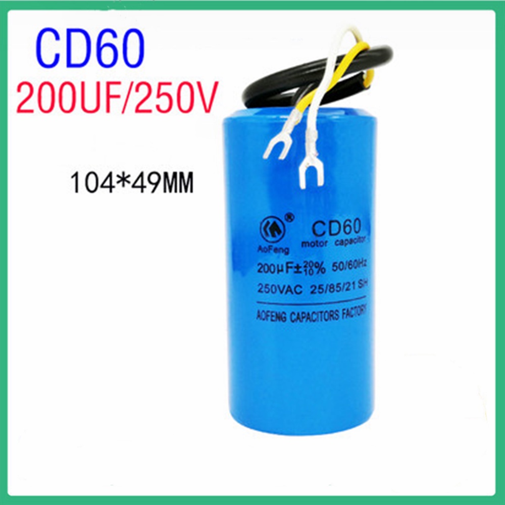 Capacitor De Partida Do Motor AZJ CD60 250V 300V 450V/100/150/200/250/300/350/400UF