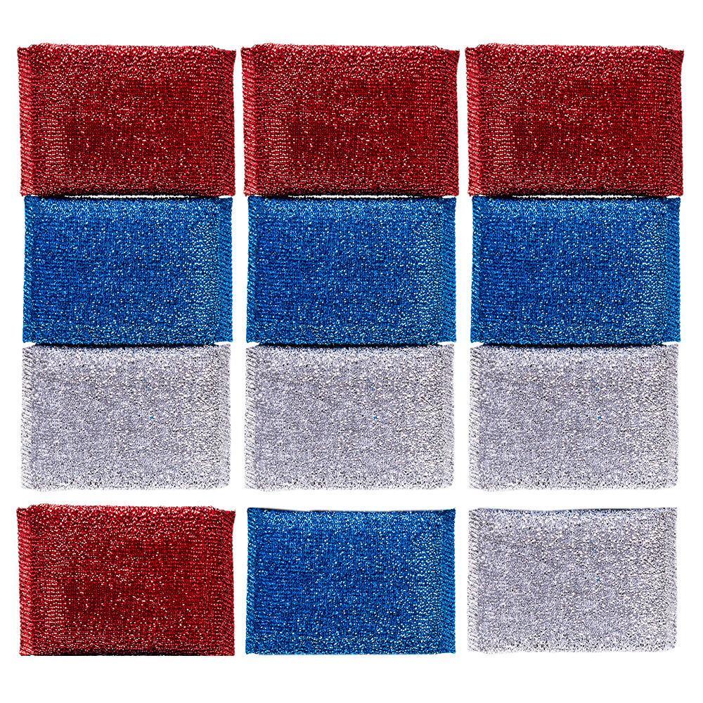 Kit Esponja Multiuso De Limpeza Em Poliéster 12 Peças - Powermaid em Oferta na Shopee