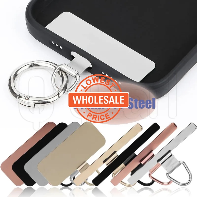 Patche De Telefone De Aço Inoxidável De 5 Unidades-Anti-Perda-Cartão De Remendo De Cordão Celular-Braçadeira De Aba De A em Oferta na Shopee