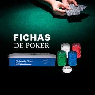 Jogo Ficha de Poker Profissional 100un Marca Luatek Modelo LK-5021
