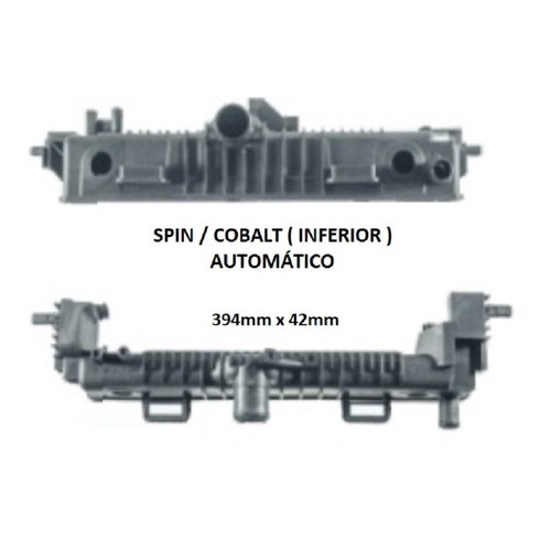 Caixa De Radiador Inferior Gm Spin Cobalt Automático 394x42
