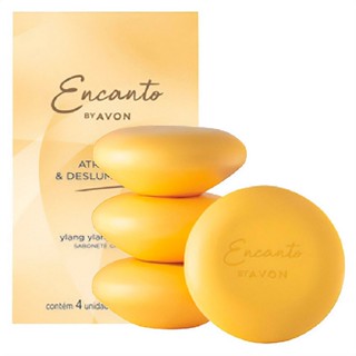 Sabonete Encanto Cremoso Atraente e Deslumbrante - 4 x 80g Avon