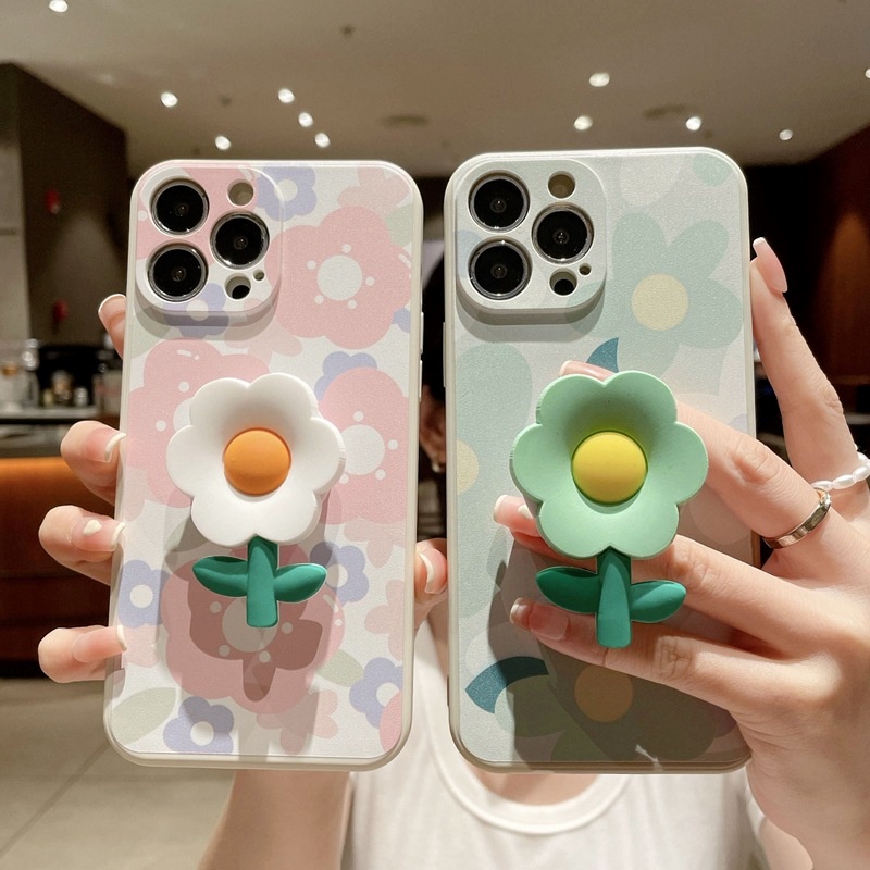 Capa Para Samsung Galaxy S26 S25 S24 S23 S22 Ultra S21 S20 FE S10 S9 S8 Plus Pintado Pequena Flor Fresca Suporte C