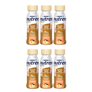 Kit 6 Nutren Senior Complemento Alimentar Mix de Frutas 200ml