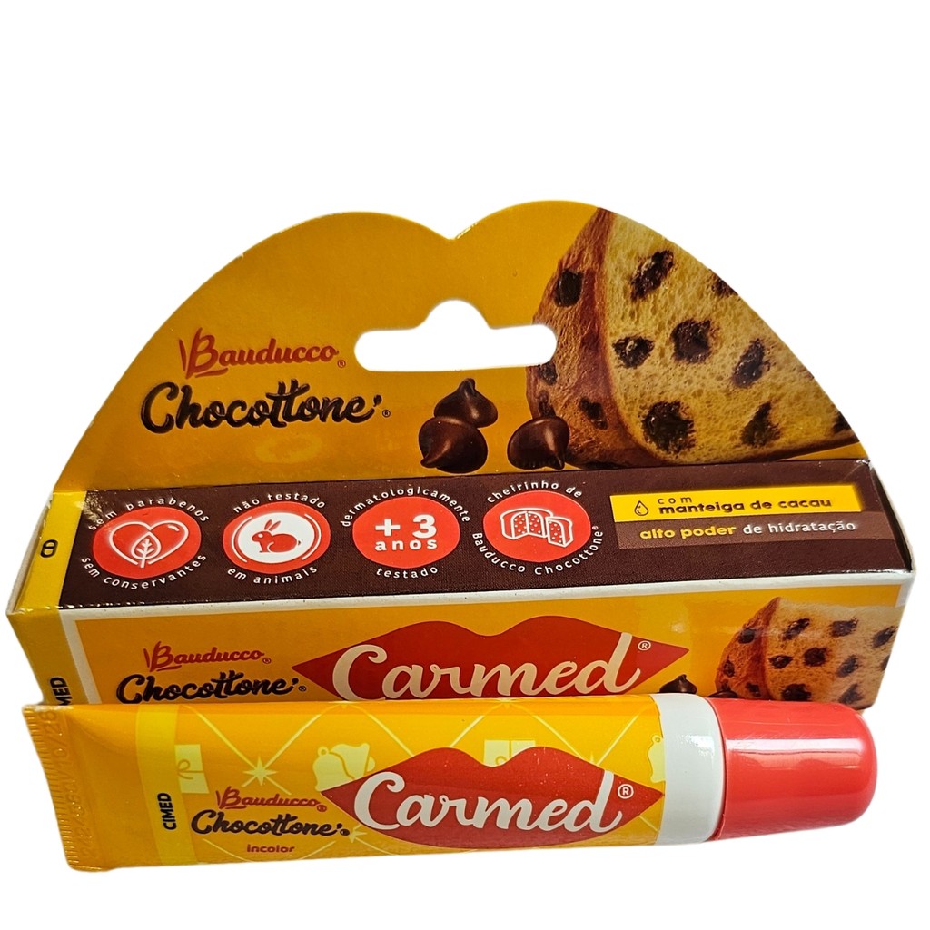 Hidratante Labial Chocottone Bauducco Incolor Carmed Cimed 10g