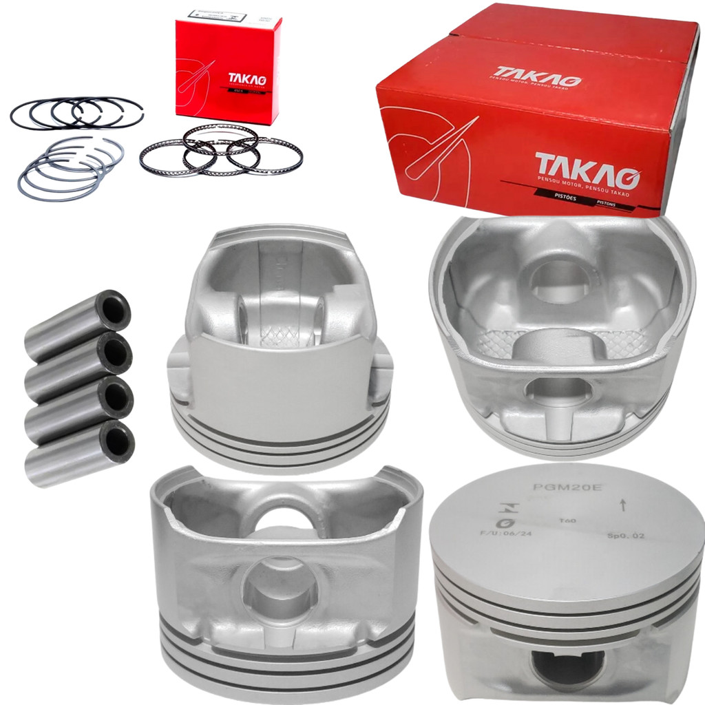 Jogo Pistao com Aneis Astra Vectra Zafira 2.0 8V Flex 2004 2005 2006 2007 2008 2009 2010 2011 2012 em Oferta na Shopee