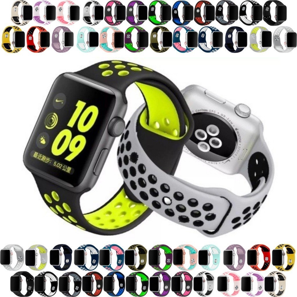 Pulseira Silicone para Smartwatch Apple Watch 38mm 40mm 41mm 42mm 44mm 45mm 49mm ULTRA 7 8 9