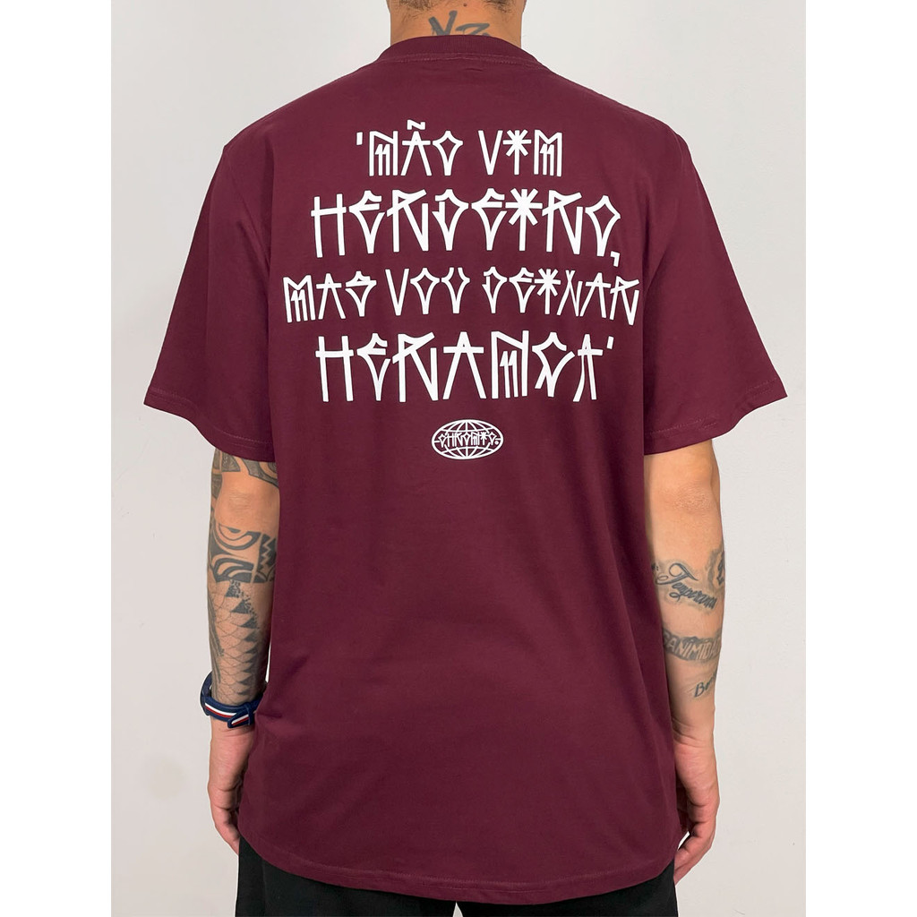 Camiseta Premium Chr0nic Frase Não Vim Herdeiro, Mas Vou Deixar Herança Lançamento 2025 Envio Rápido