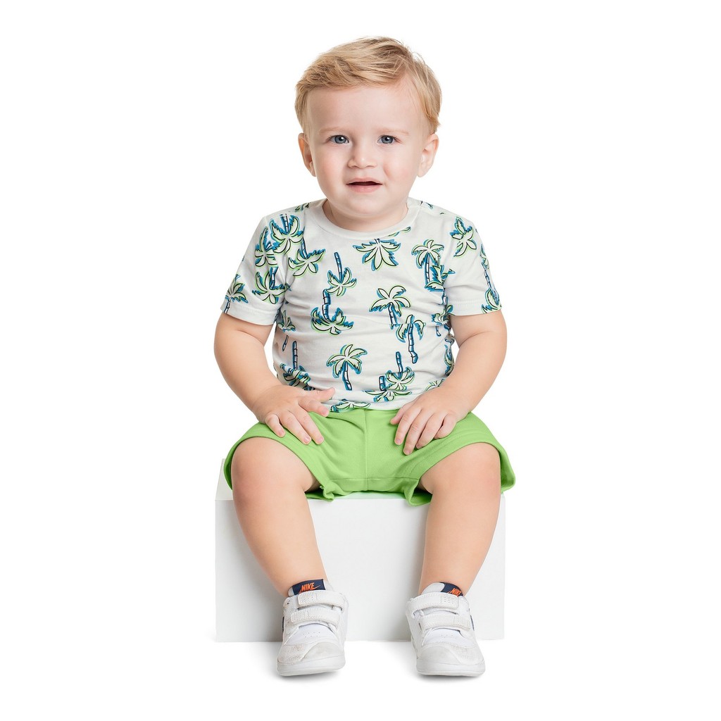 Conjunto com Camiseta e Bermuda para Bebê Menino Bee Loop em Oferta na Shopee