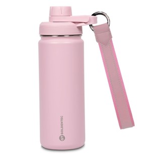 Alça para garrafa com argola em metal resistente - Rosa Claro | Goldentec em Oferta na Shopee