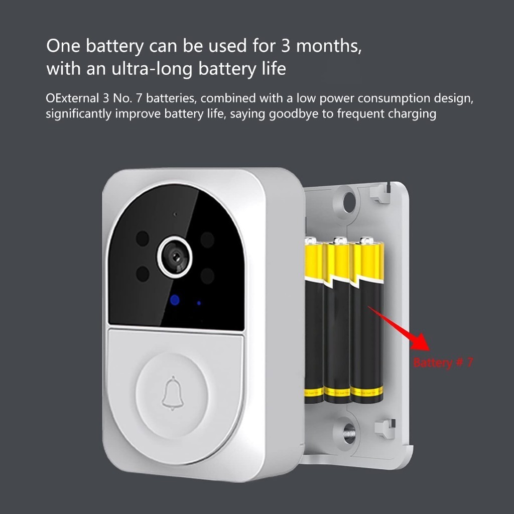Campainha X12 Altomex Vídeo Inteligente Smart Wi-fi Sem Fio C/ Microfone Caixinha de Som