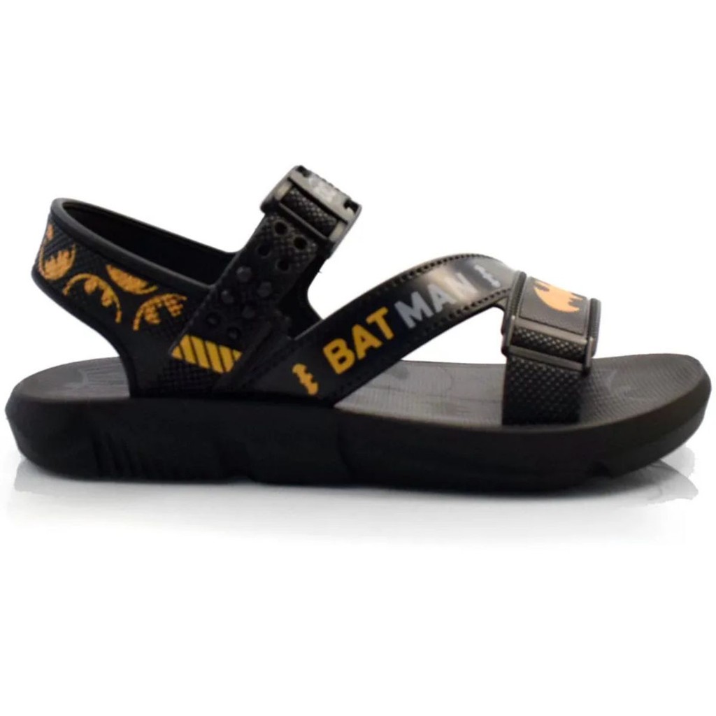 Sandalia Grendene Batman Lançador Meninos - 23111 Preto