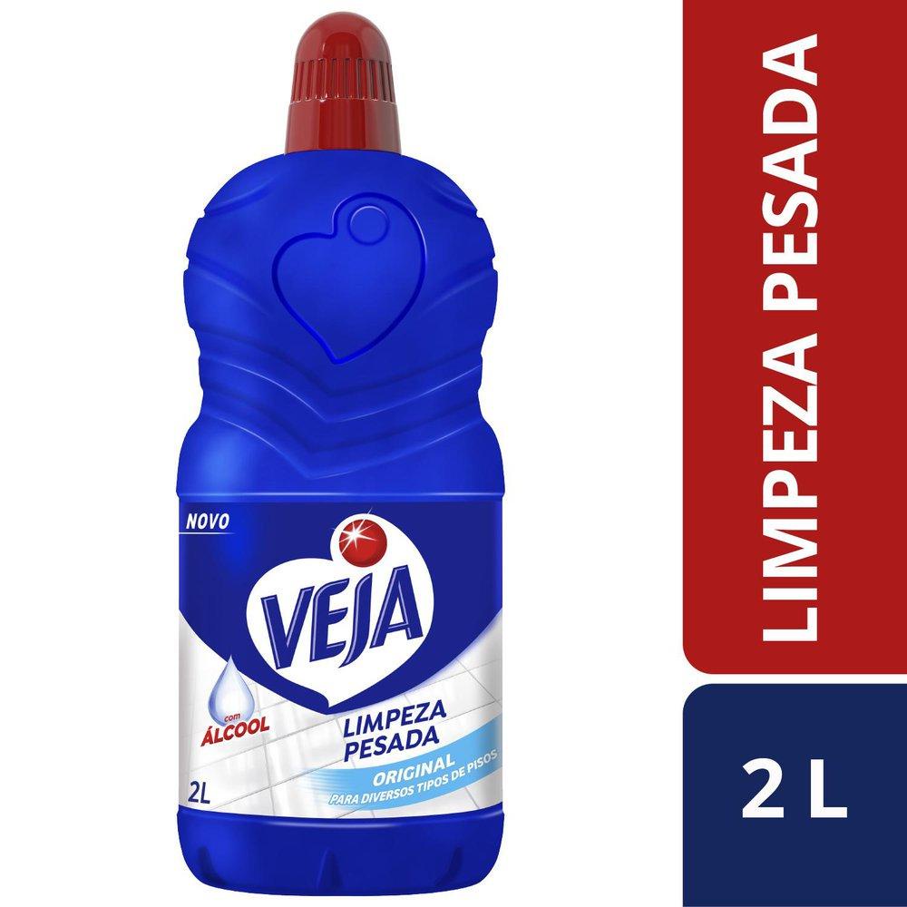 Limpador Veja Limpeza Pesada com Alcool Tradicional 2L - Home & Living