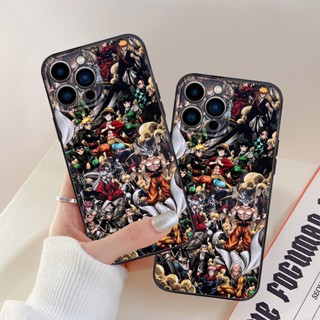 Capa Para Xiaomi Redmi Nota 11 10 10S 11S 7 8 12 Pro 9 9S A1 12C 10 10C 9 9A 9C 9T 10S K40 K20 POCO F3 Demon Slayer Uma Peça Fosca Anime Macio Desenho Animado Padrão De Personagem