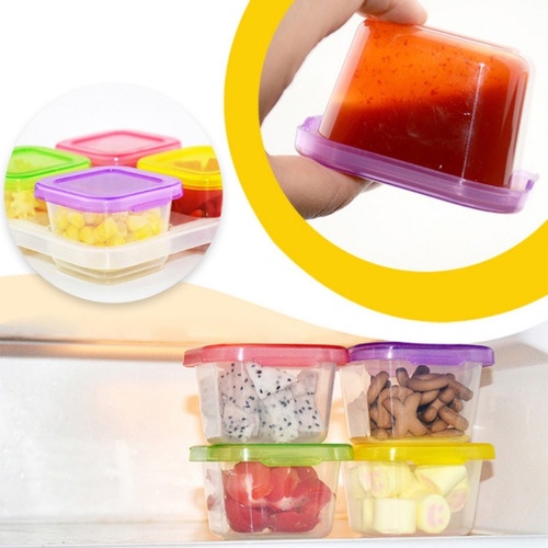 Kit 10 Mini Potes Organizador Vasilhas Plástica Com Tampa Leite Papinha Temperos Molho Lembrancinhas Brigadeiro Gourmet Balinhas Confeitos Marmitas Criança Bebê Infantil