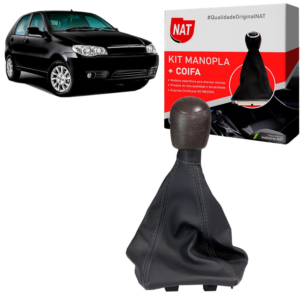 Manopla + Coifa Fiat Palio Weekend E Strada 2000 Até 2013 Mod. Fire em Oferta na Shopee