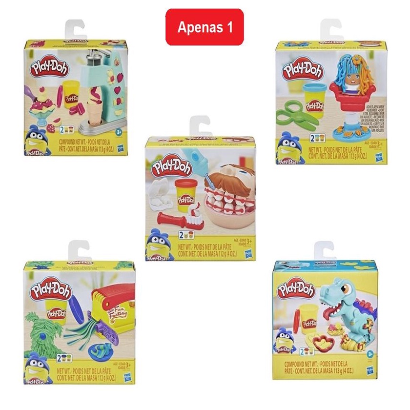Massinha Play-doh Mini Classicos Sortido 1 UNIDADE