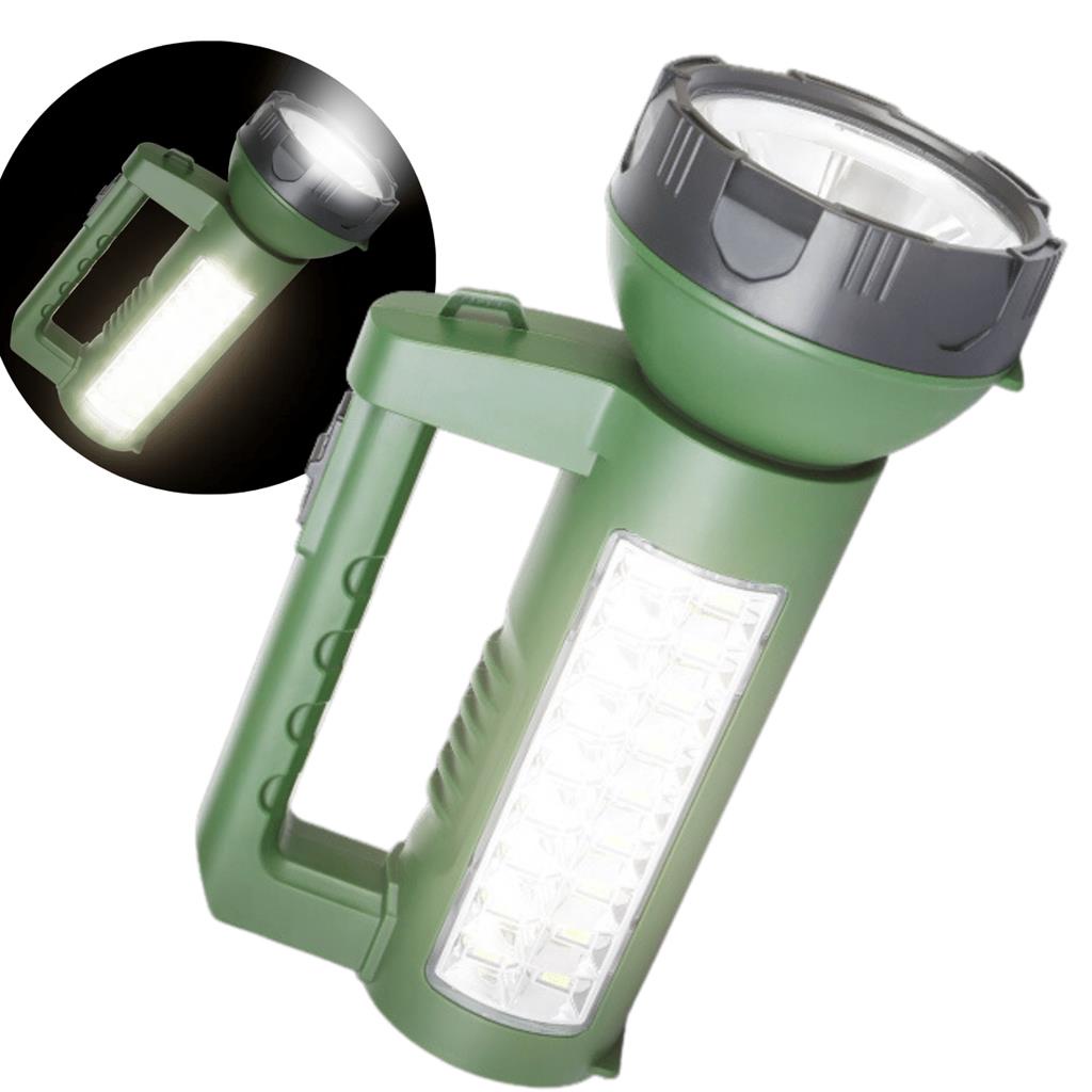 Lanterna Militar Tatica 2 em 1 Recarregavel  24 LEDs 50W
